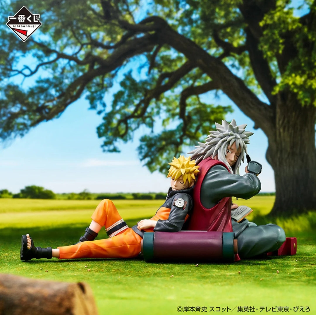 ICHIBAN KUJI NARUTO UZUMAKI & JIRAYA SHIPPUDEN - LEGENDARY THREE NINJAS -PREMIO LAST ONE - REVIBLE MOMENT NARUTO