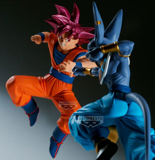 Dragon Ball Super Match Makers - Super Saiyan God Son Goku VS Beerus ( SET 2 figure)