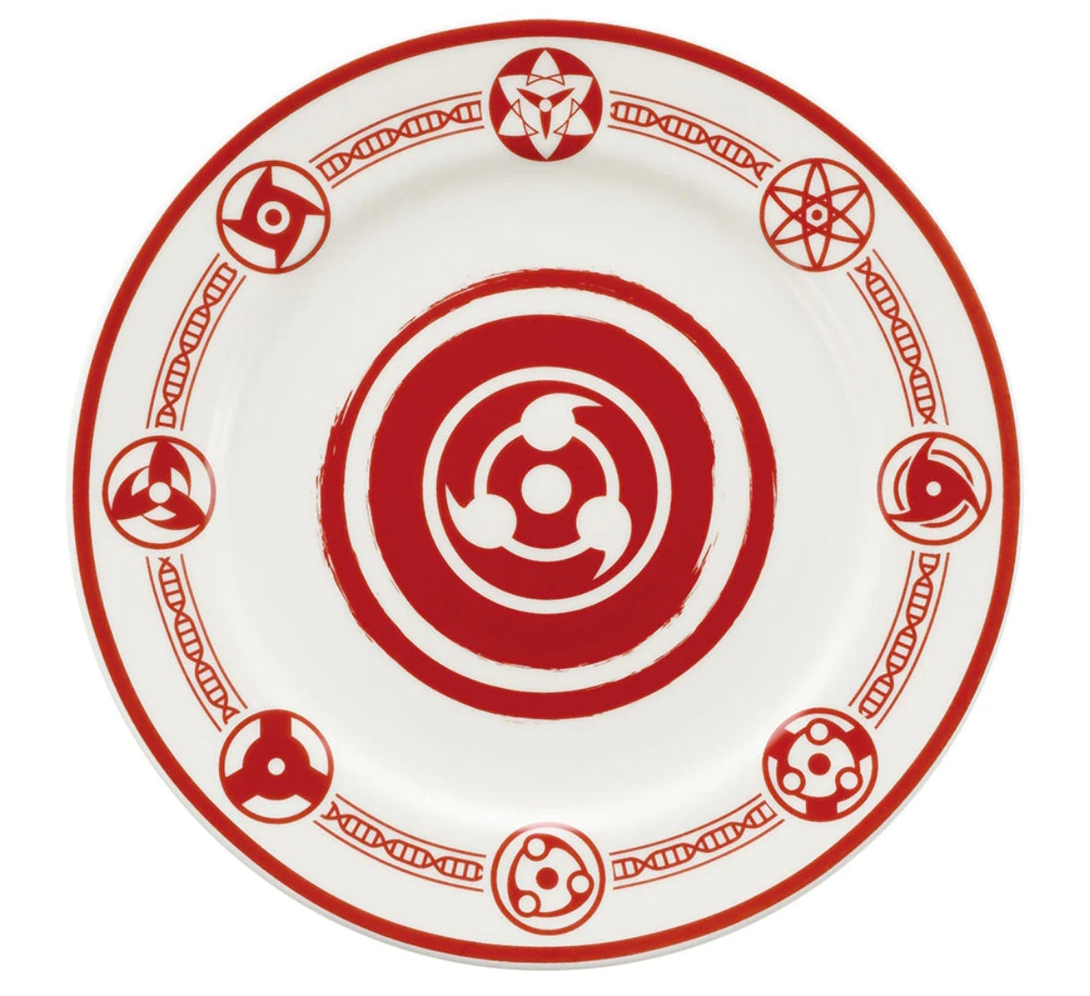 ICHIBAN KUJI NARUTO SHIPPUDEN - RED EYES THAT REFLECT THE SOUL - E PRIZE - LARGE PLATE