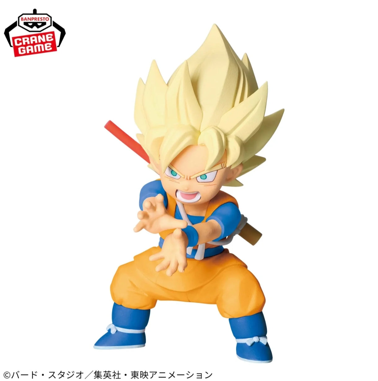 DRAGON BALL DAIMA - Super Saiyan Son Goku (mini) figure with panel