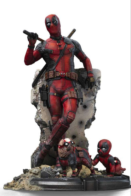 Deadpool & wolverine deadpool 1/10 statue
