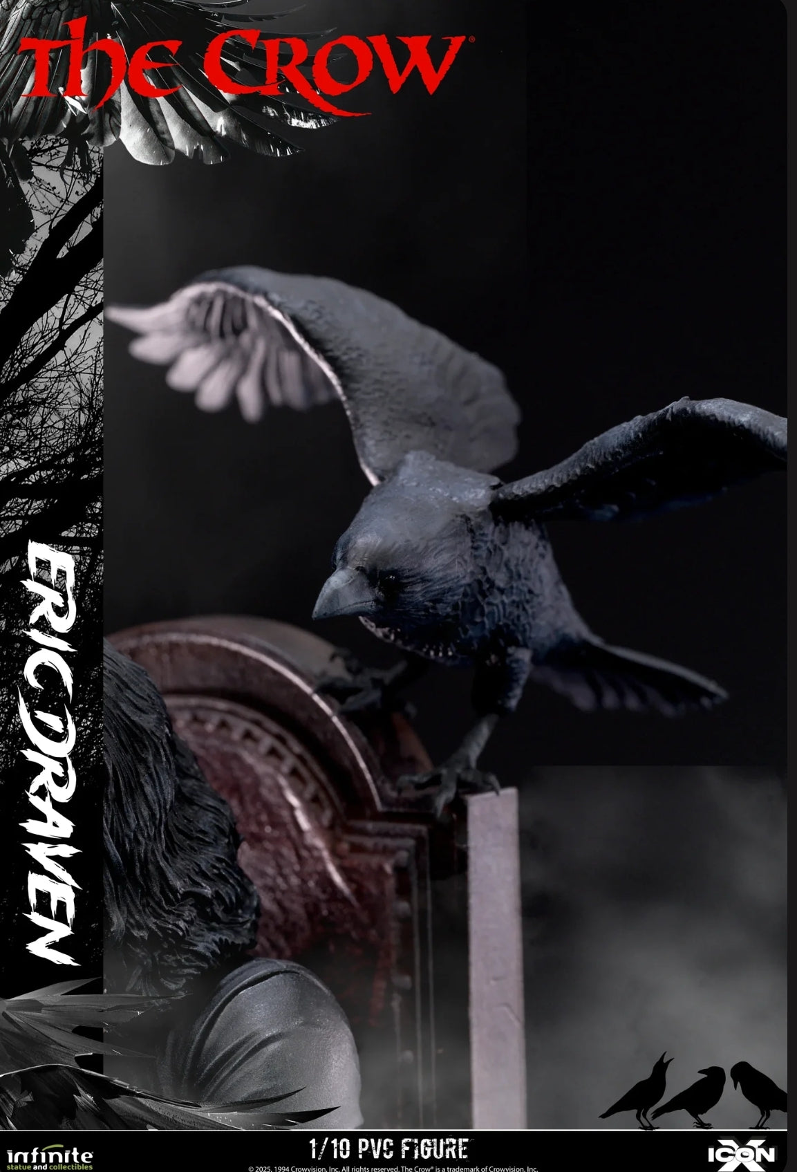 The Crow Eric Draven Icon X 1/10 Pvc Figure