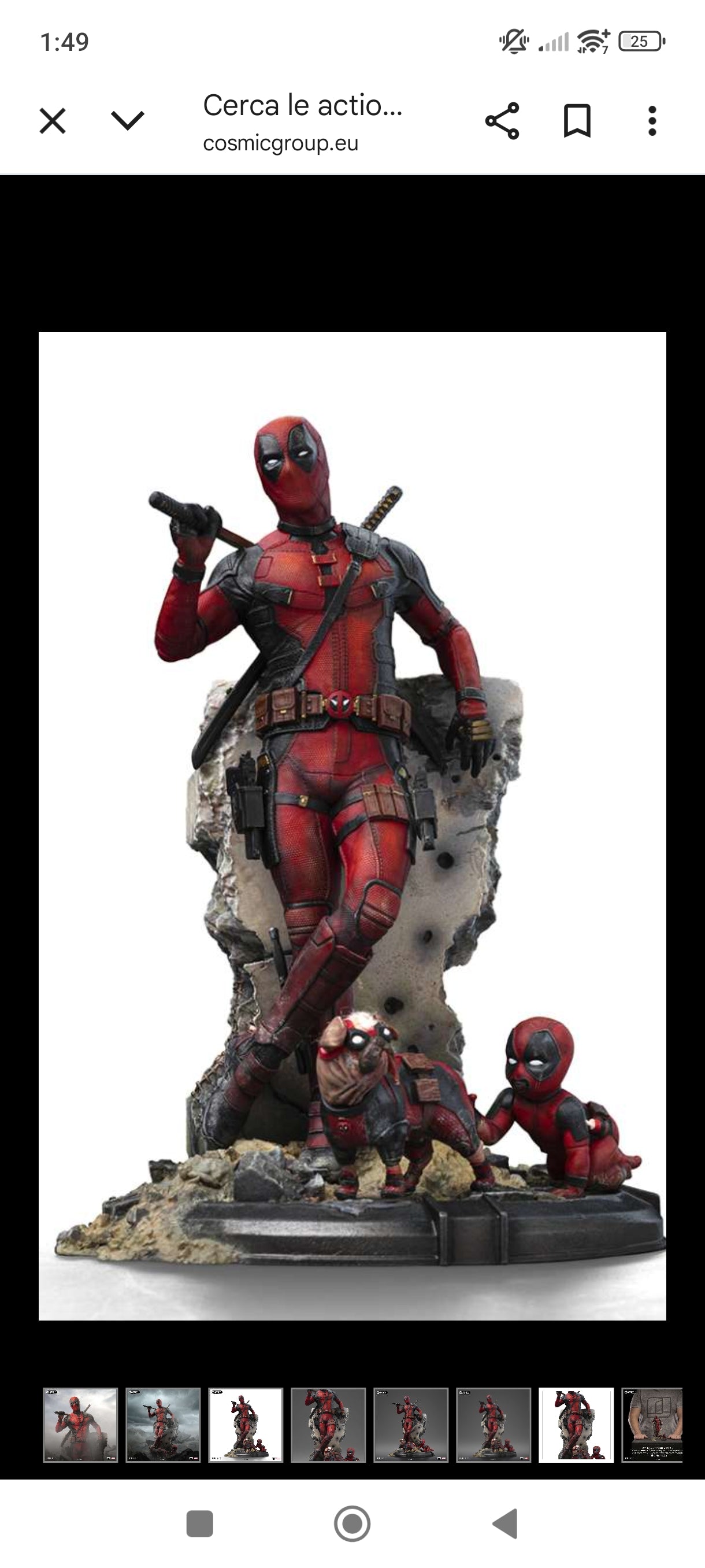Deadpool & wolverine deadpool 1/10 statue