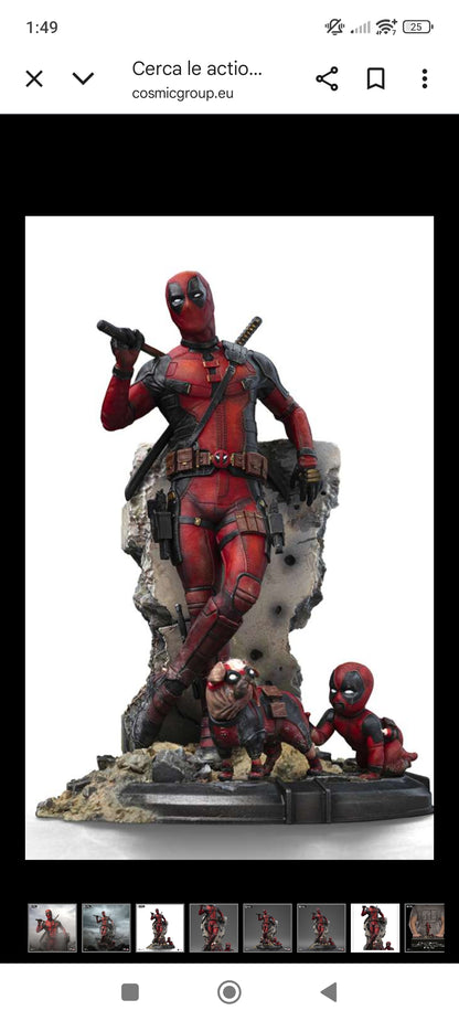 Deadpool & wolverine deadpool 1/10 statue