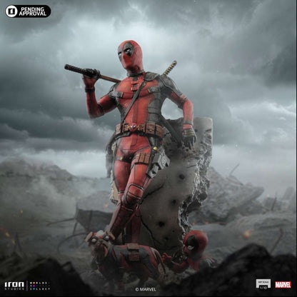 Deadpool & wolverine deadpool 1/10 statue