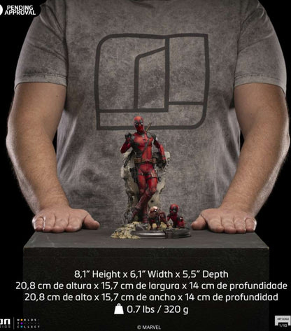 Deadpool & wolverine deadpool 1/10 statue